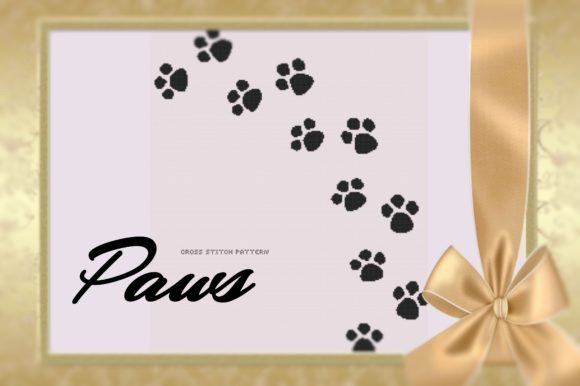 Paws Cross Stitch Pattern